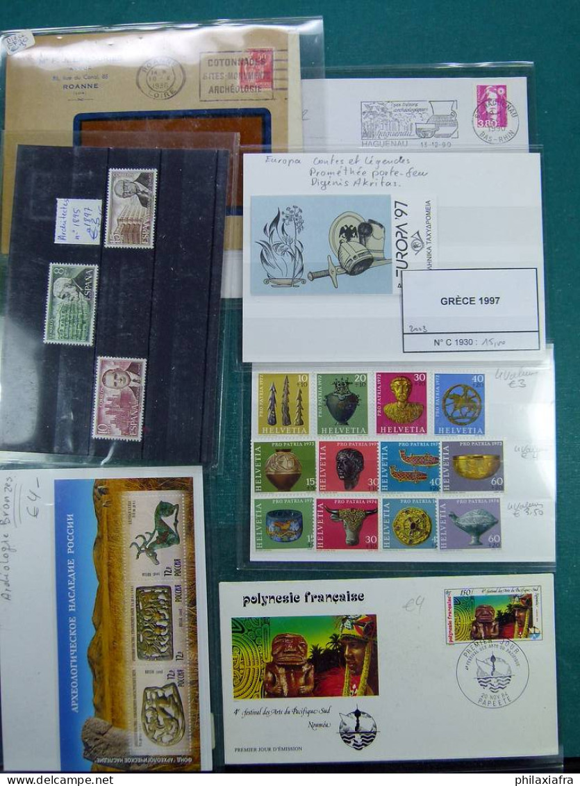 Collection Thématique Diverse, avec timbres neufs et oblitérés, enveloppes, c