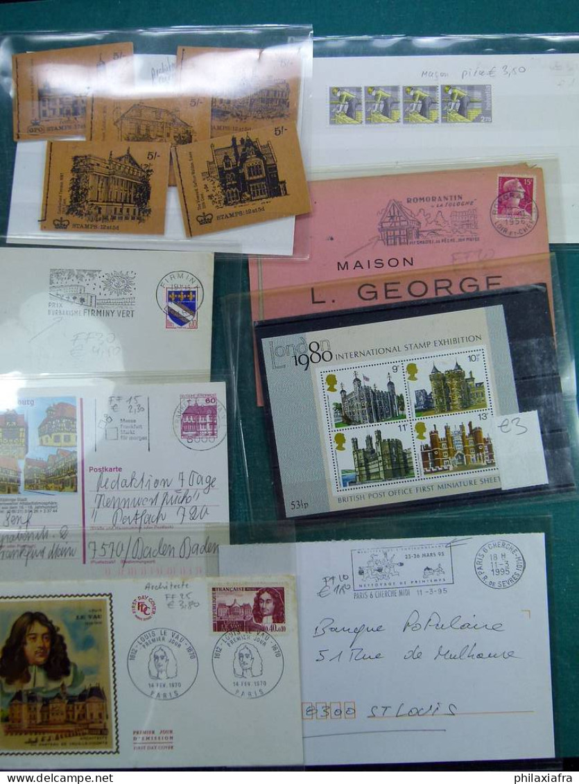 Collection Thématique Diverse, avec timbres neufs et oblitérés, enveloppes, c