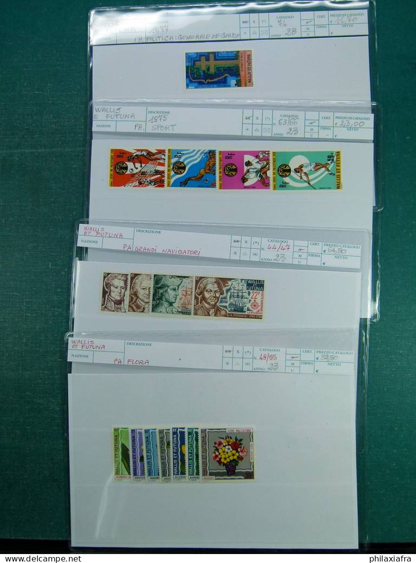 Collection Wallis et Futuna, avec timbres neufs */** et oblitérés, tous bien c