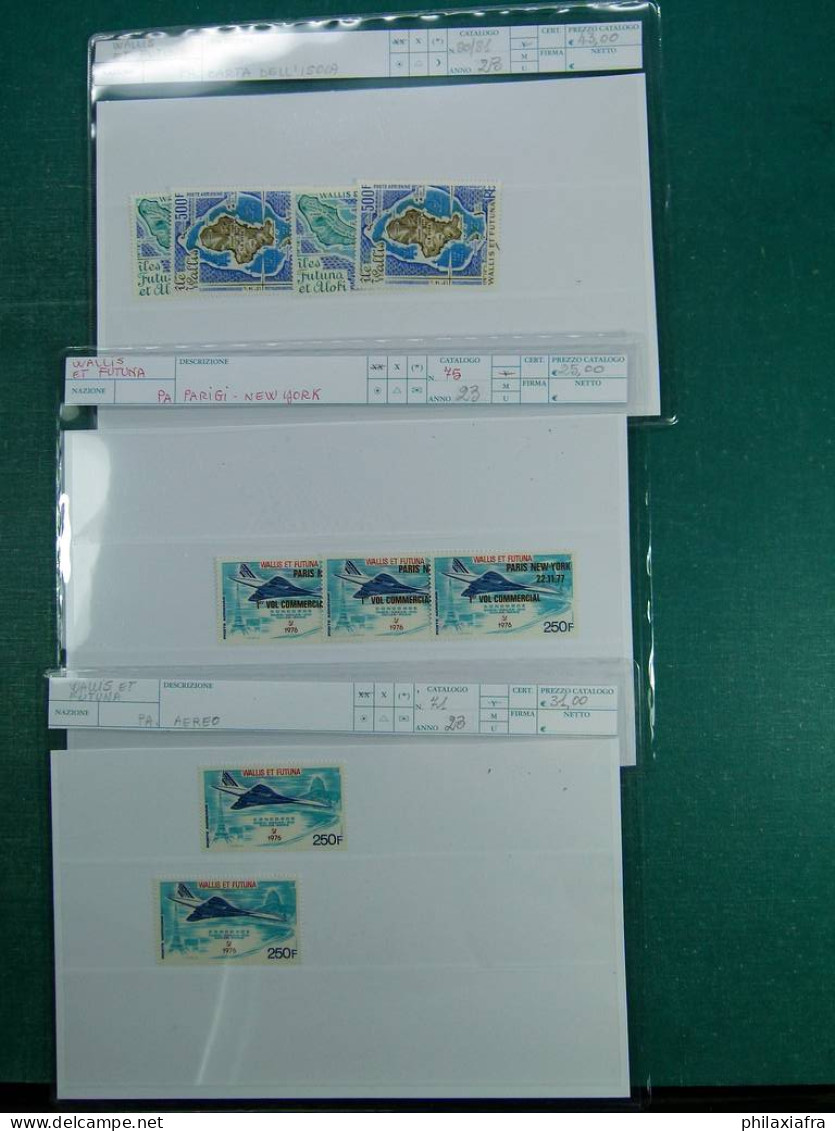 Collection Wallis et Futuna, avec timbres neufs */** et oblitérés, tous bien c