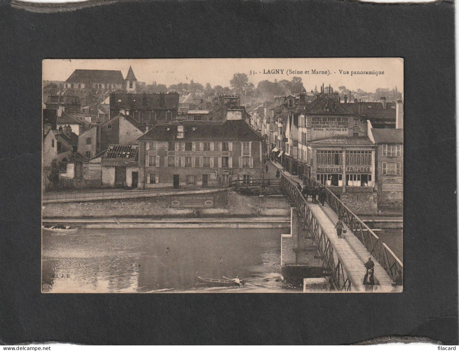129065          Francia,     Lagny,    Vue  Panoramique,   VG  1922 - Lagny Sur Marne