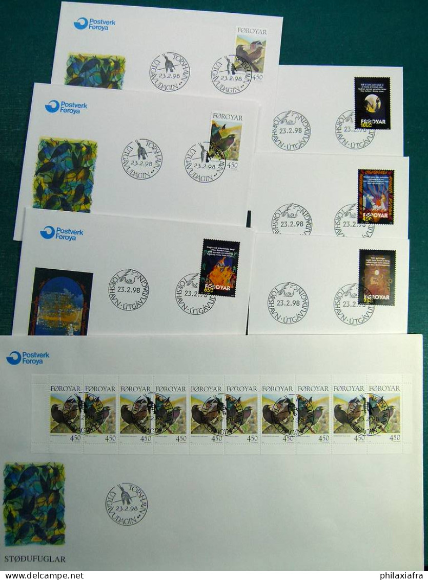 Collection de timbres principalement de la région scandinave.