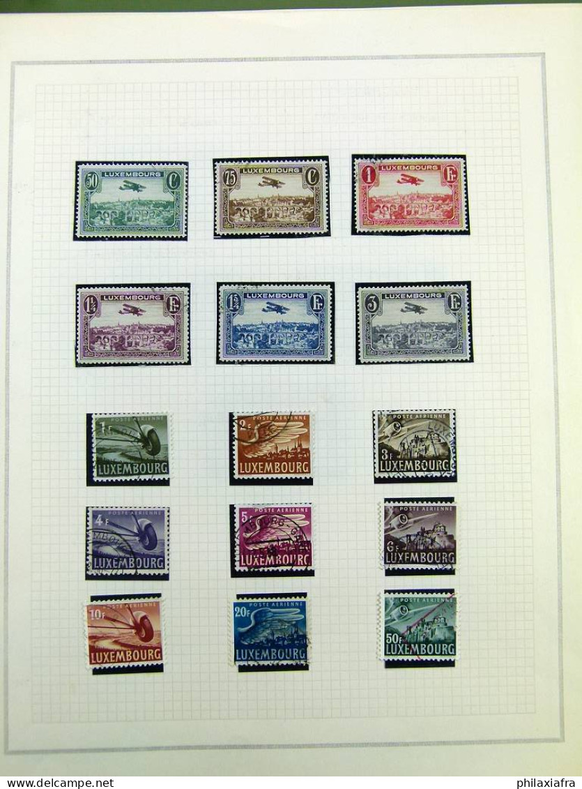 Collection luxembourgeoise, sur album, de 1852 à 1968, avec timbres */** neufs 