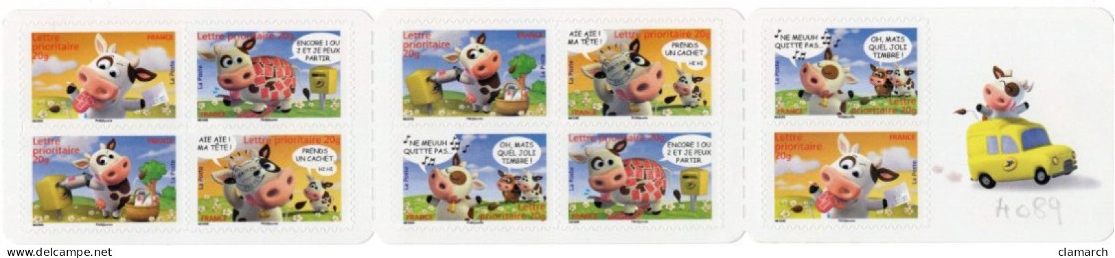 FRANCE NEUF-TàVP-Carnet Sourire Avec La Vache De 2007 N° 4089BC140-cote Yvert 26.00 - Unused Stamps