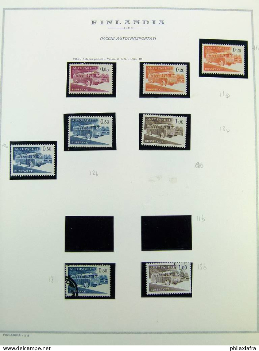 Incroyable collection Finlande, sur 2 albums, de 1856 à 1986, avec timbres d'ab