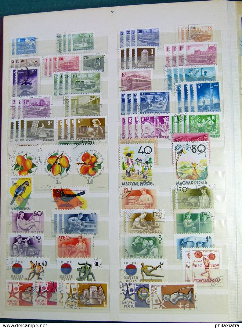 Collection Mondo, avec des timbres usés, même répétés.