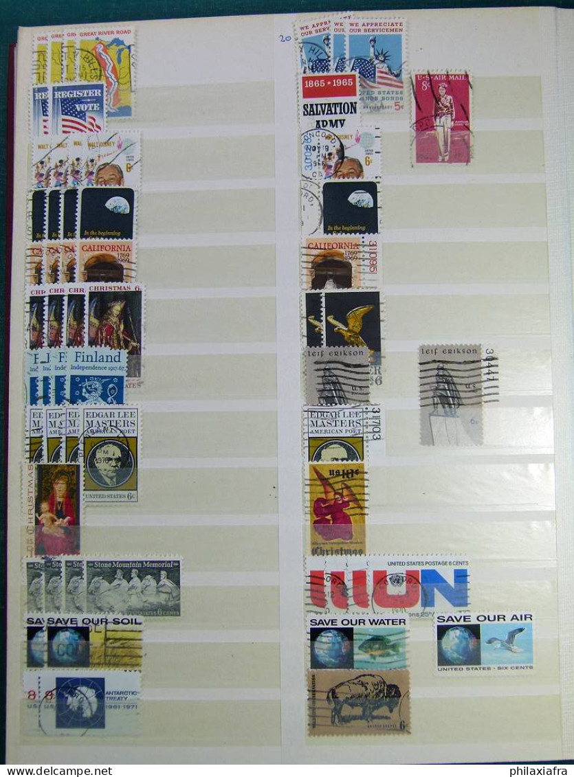 Collection Mondo, avec des timbres usés, même répétés.