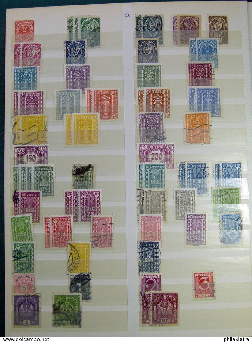 Collection Mondo, avec des timbres usés, même répétés.