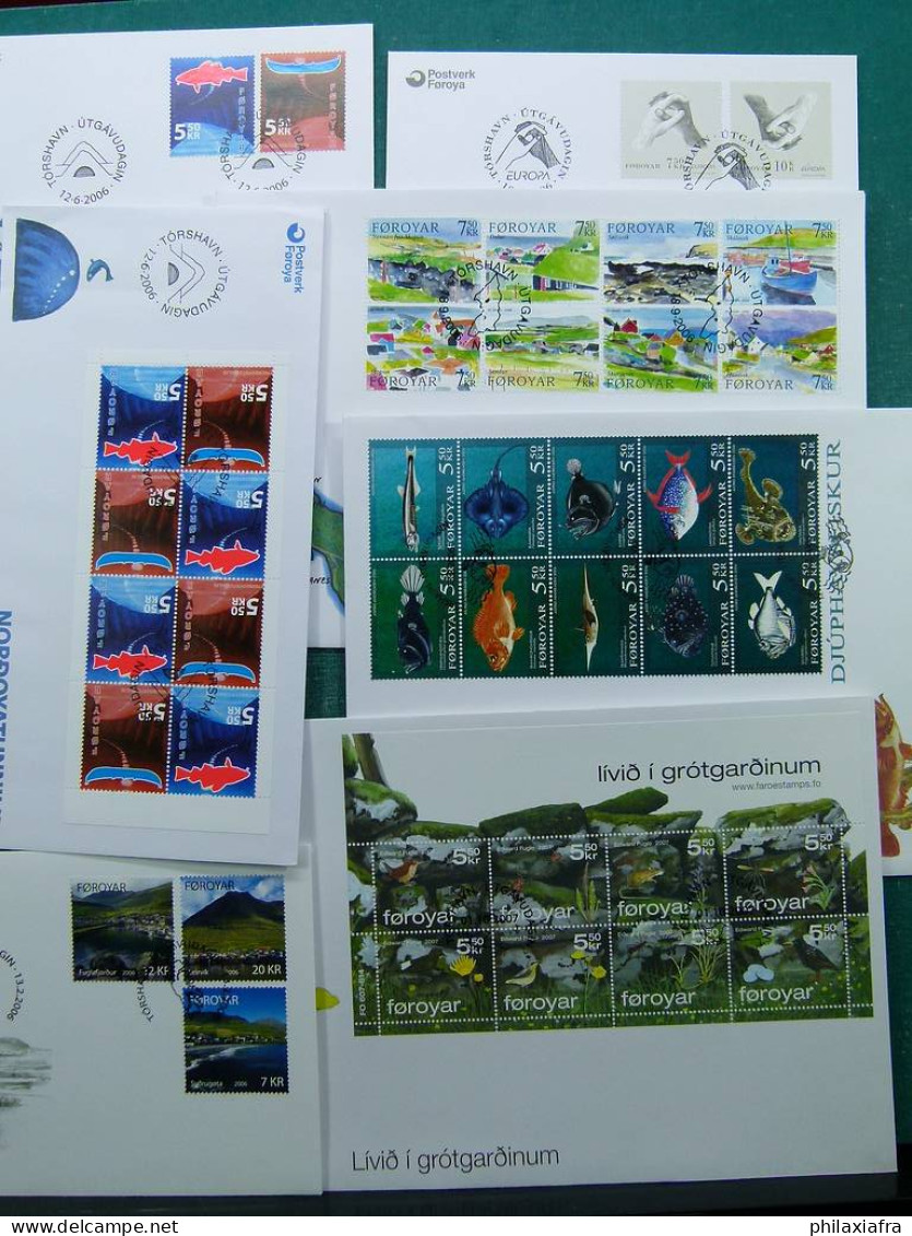 Collecte de FDC des Îles Féroé, jusqu'en 2009.