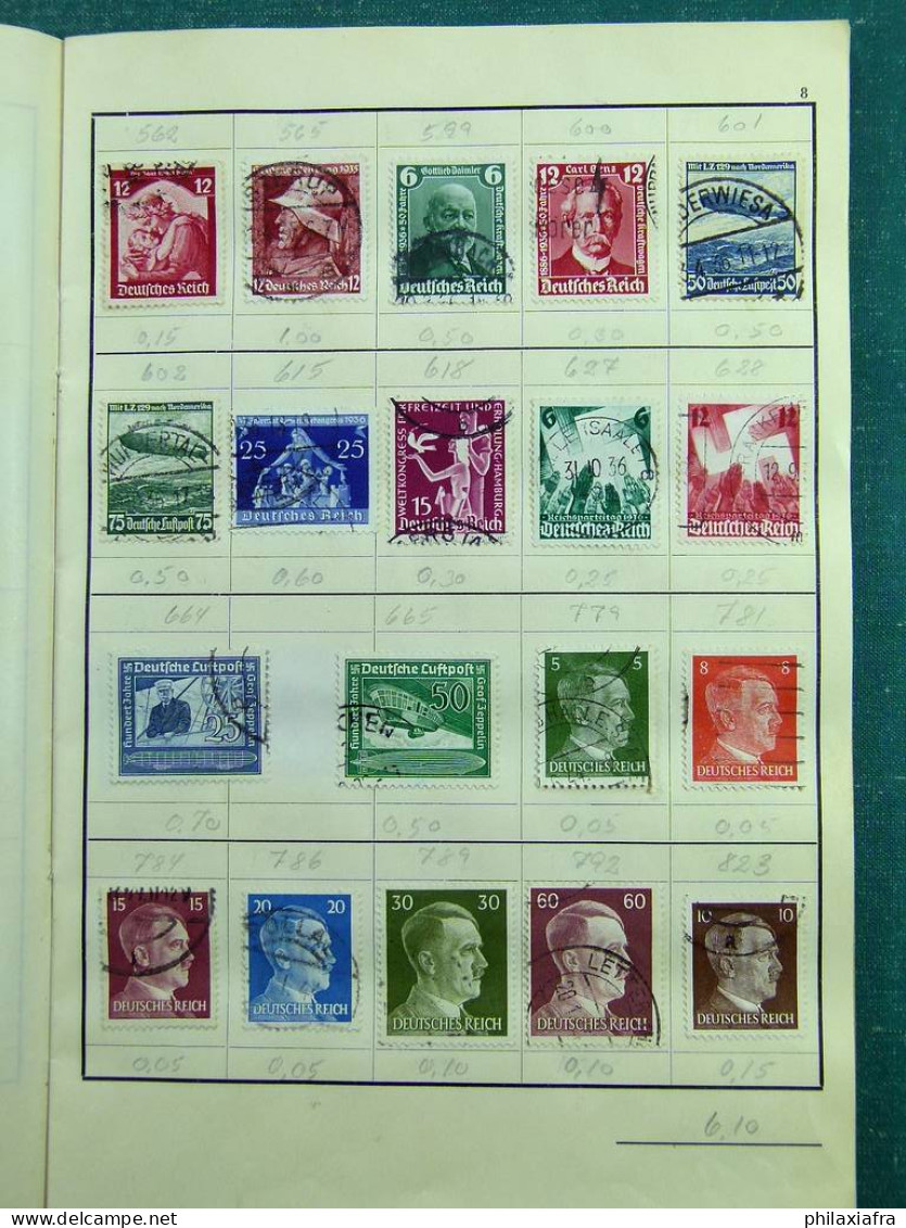 Collection de timbres neufs et oblitérés, histoire postale, principalement d'E