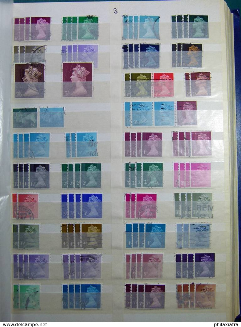 Collection Europa World, sur classeur, avec timbres oblitérés, également Dane