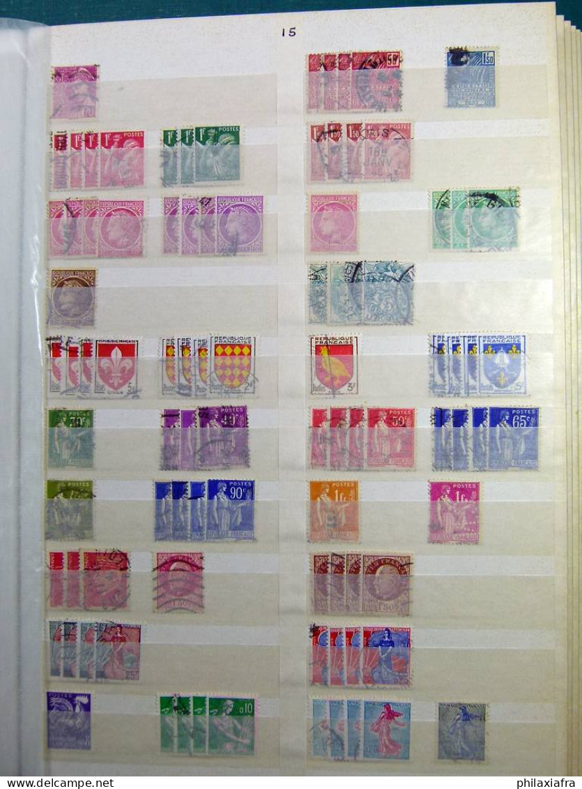 Collection Europa World, sur classeur, avec timbres oblitérés, également Dane