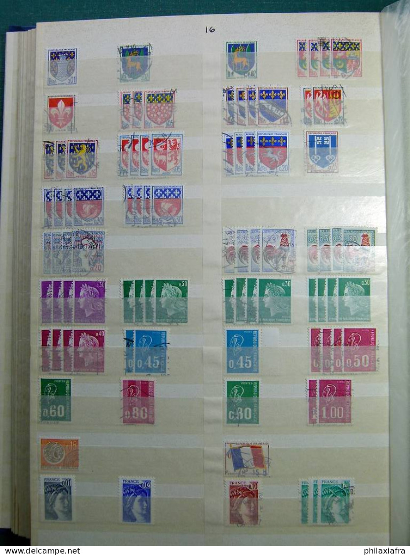 Collection Europa World, sur classeur, avec timbres oblitérés, également Dane