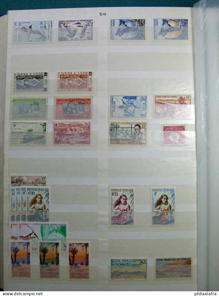 Collection Europa World, sur classeur, avec timbres oblitérés, également Dane