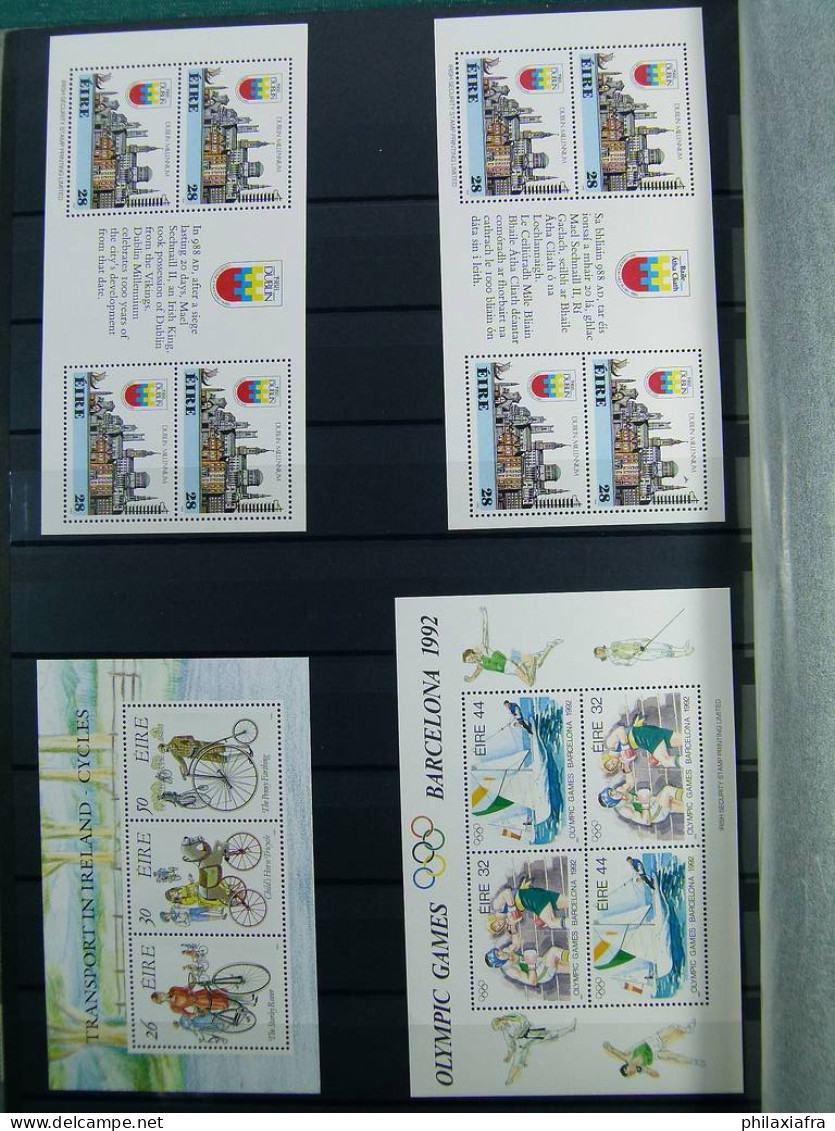 Collection Irlande, de 1966 à 2007, avec timbres et BF ** neufs 