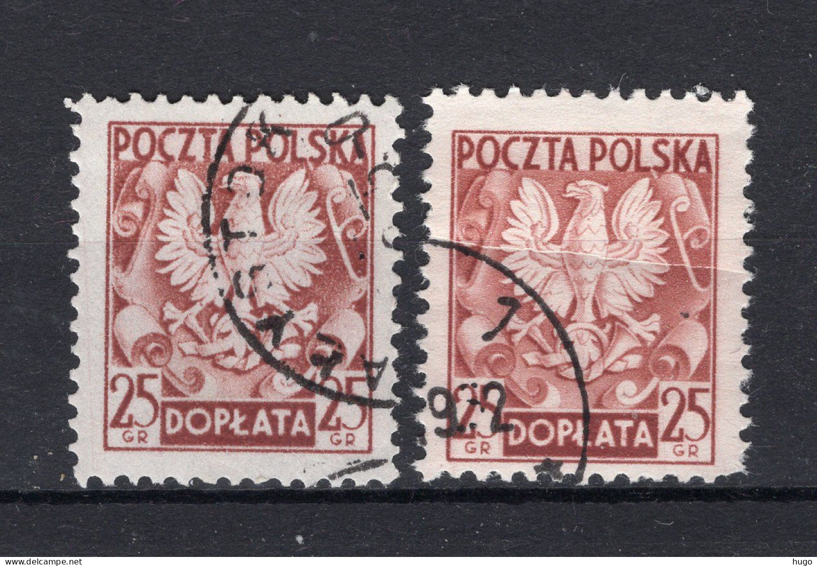 POLEN Yt. T139° Gestempeld Portzegel 1954 - Postage Due