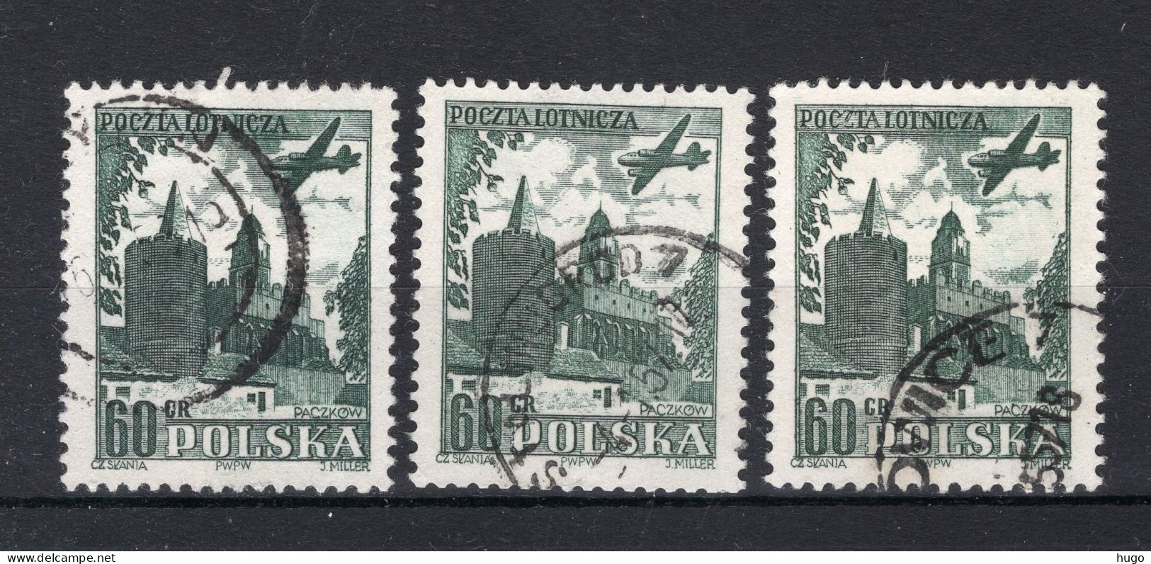 POLEN Yt. PA34° Gestempeld Luchtpost 1954 - Used Stamps