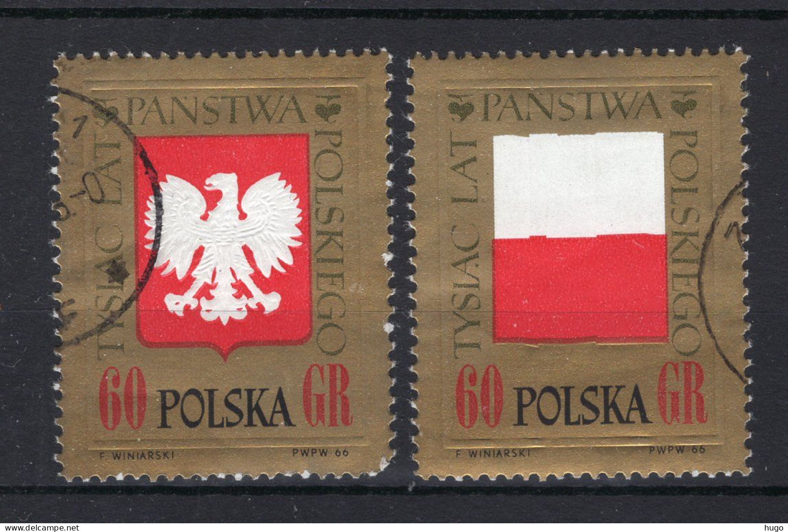 POLEN Yt. 1539/1540° Gestempeld 1966 - Used Stamps