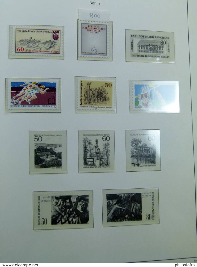 Collection berlinoise, sur album, de 1948 à 1981, avec timbres neufs ** sans ch