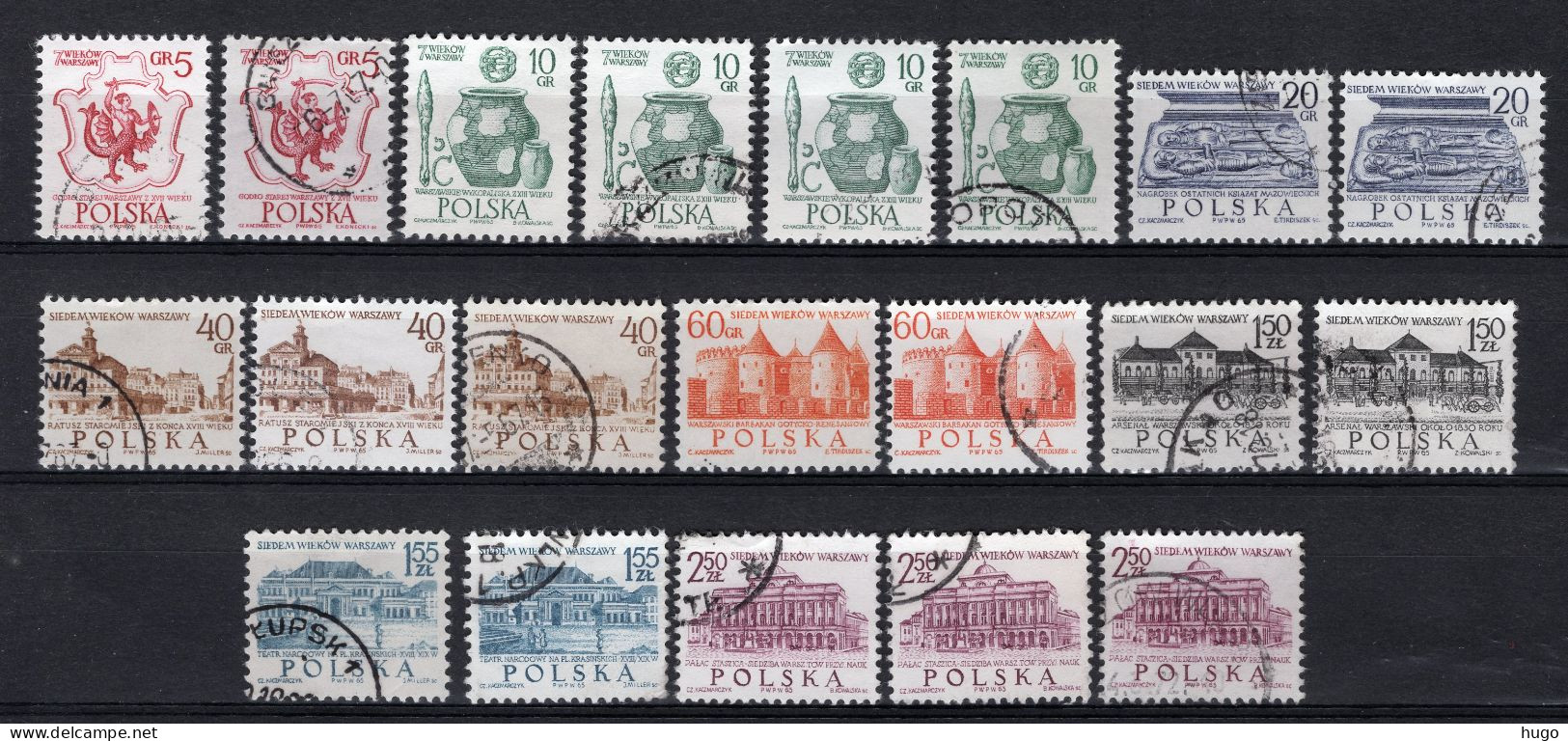 POLEN Yt. 1449/1456° Gestempeld 1965 - Used Stamps