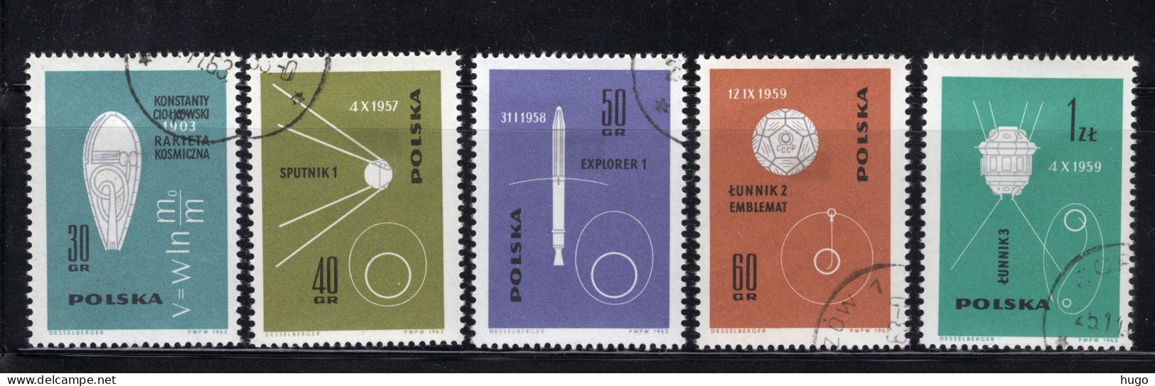 POLEN Yt. 1302/1306° Gestempeld 1963 - Used Stamps