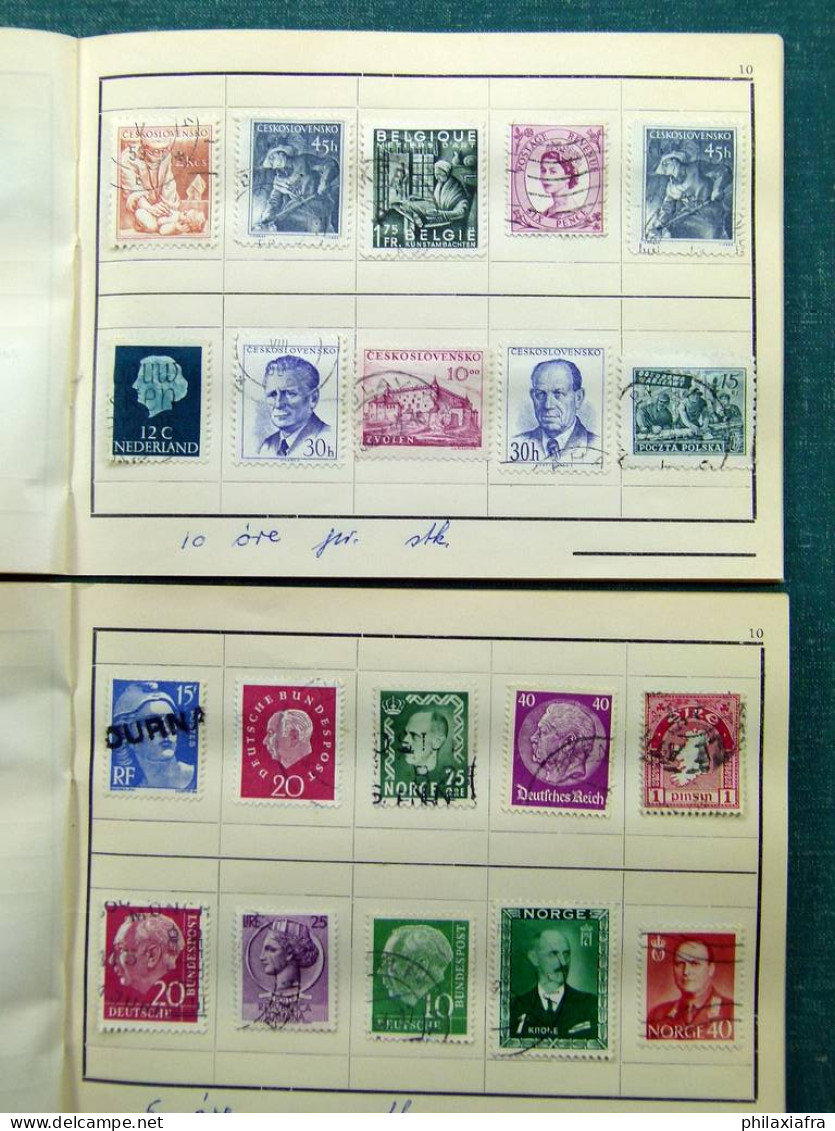 Collection Europa World, avec timbres oblitérés.