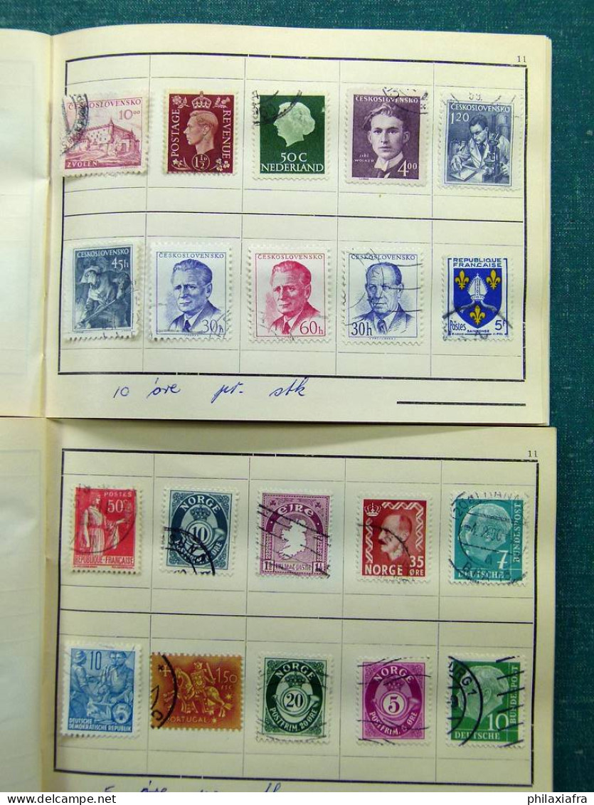 Collection Europa World, avec timbres oblitérés.