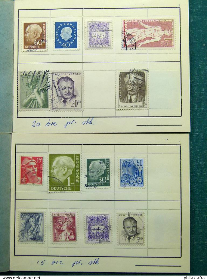 Collection Europa World, avec timbres oblitérés.