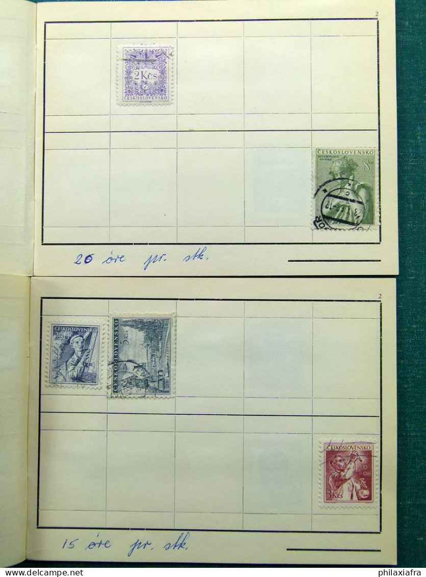 Collection Europa World, avec timbres oblitérés.