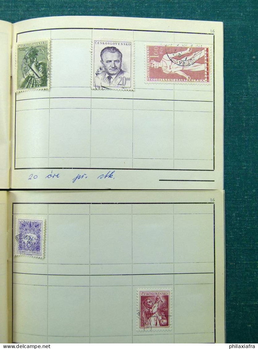 Collection Europa World, avec timbres oblitérés.