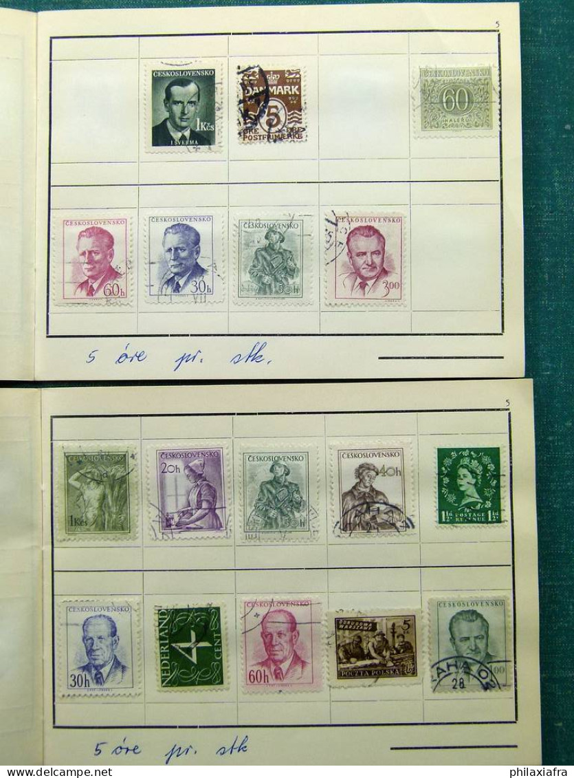 Collection Europa World, avec timbres oblitérés.