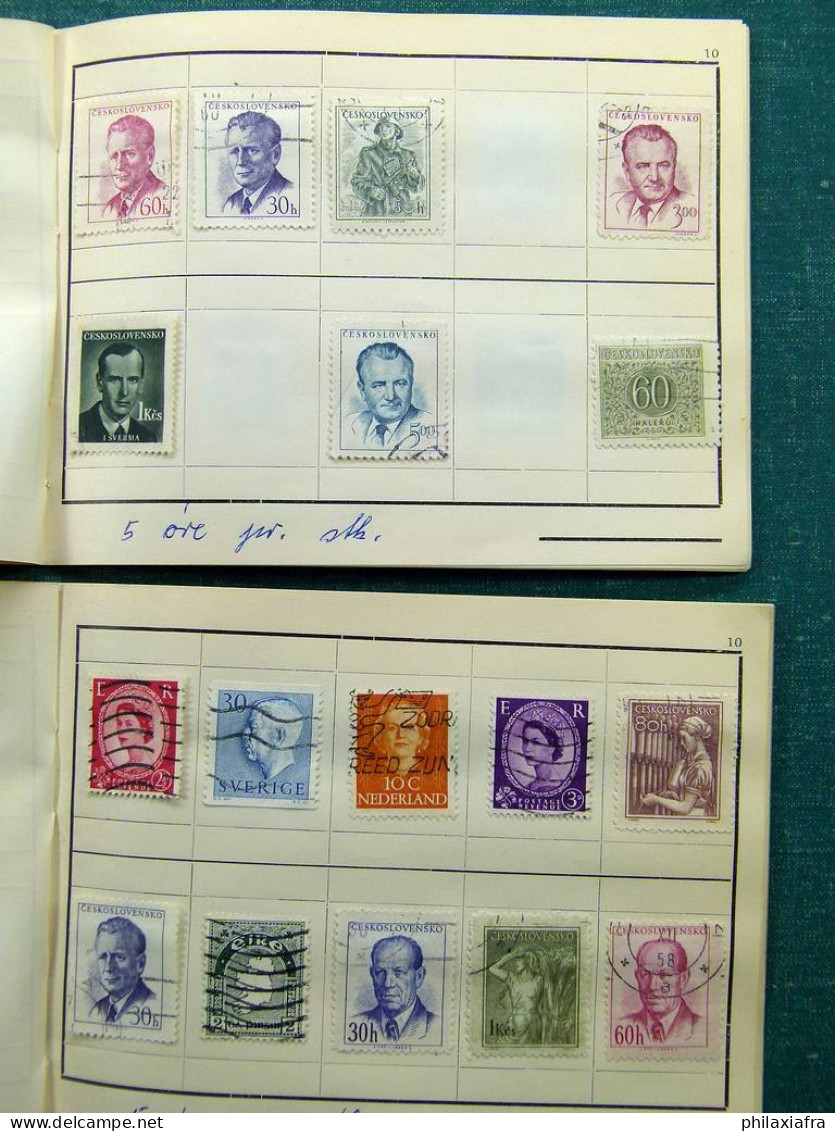 Collection Europa World, avec timbres oblitérés.