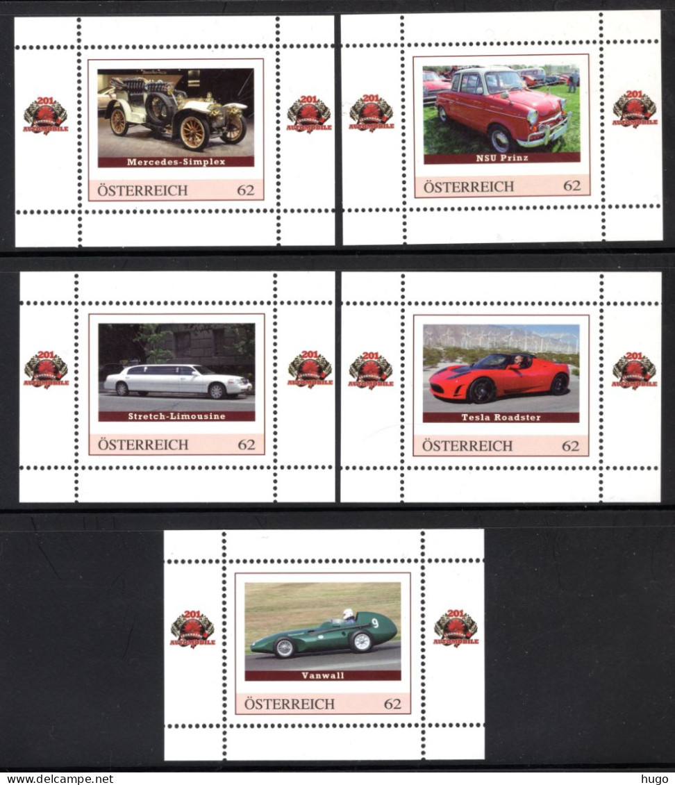 ÖSTERREICH - Legendary Automobiles In Mini Blok MNH -4 - Auto's