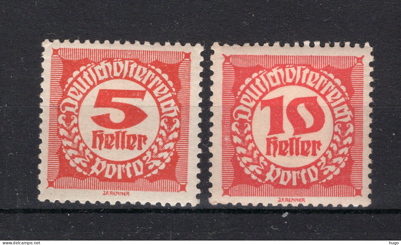 OOSTENRIJK Yt. T75/76 MH Portzegels 1919-1921 - Postage Due