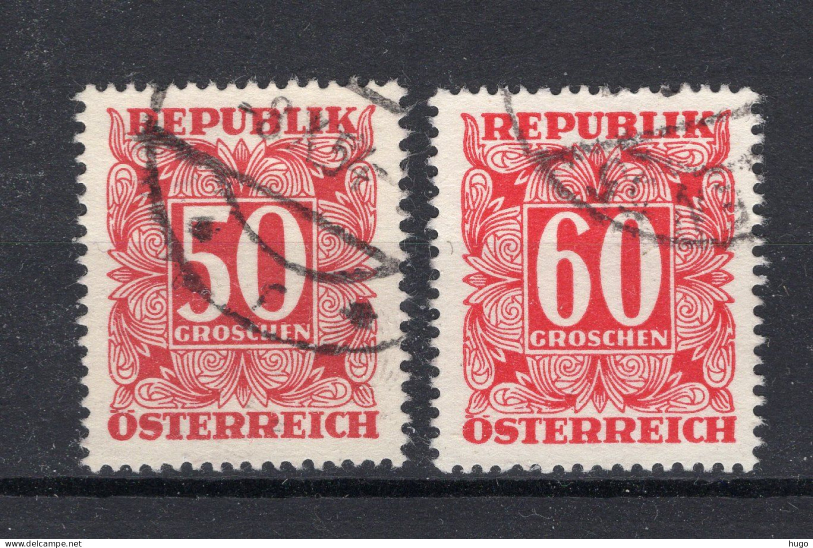 OOSTENRIJK Yt. T237/238° Gestempeld Portzegels 1950-1957 - Segnatasse