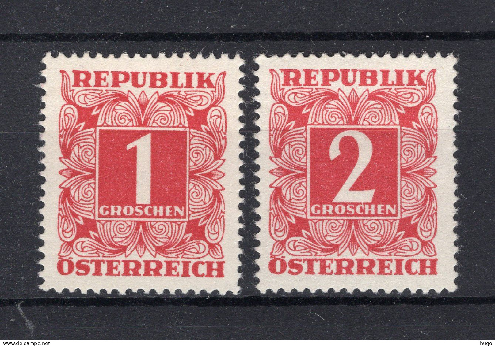 OOSTENRIJK Yt. T228/229 MH Portzegels 1950-1957 - Postage Due
