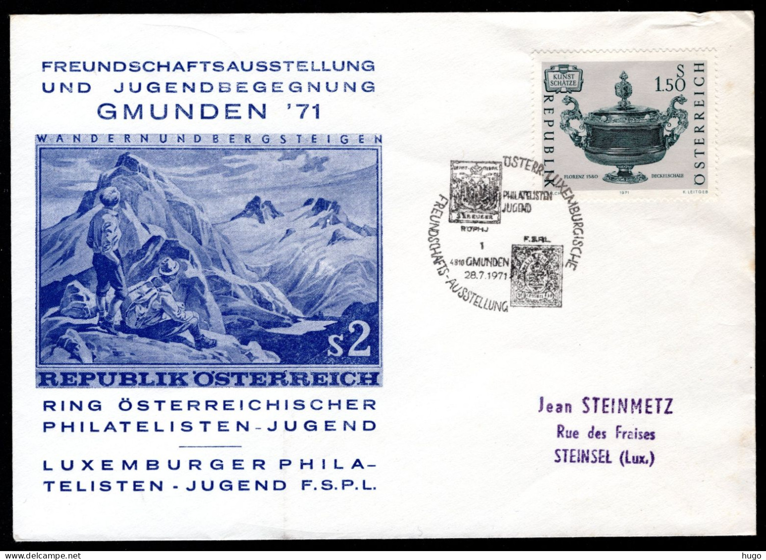 OOSTENRIJK Yt. Freundschaftsausstellung Und Jugendbegegnung GMUNDEN '71 - Covers & Documents