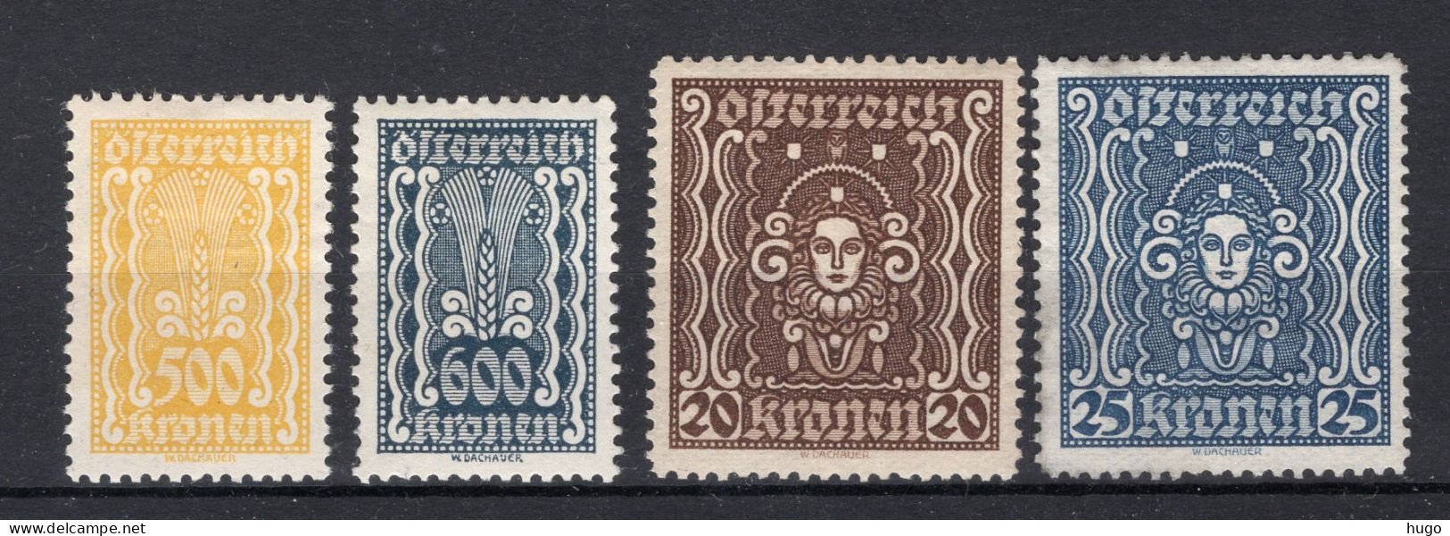OOSTENRIJK Yt. 280/283 MH 1922 - Unused Stamps