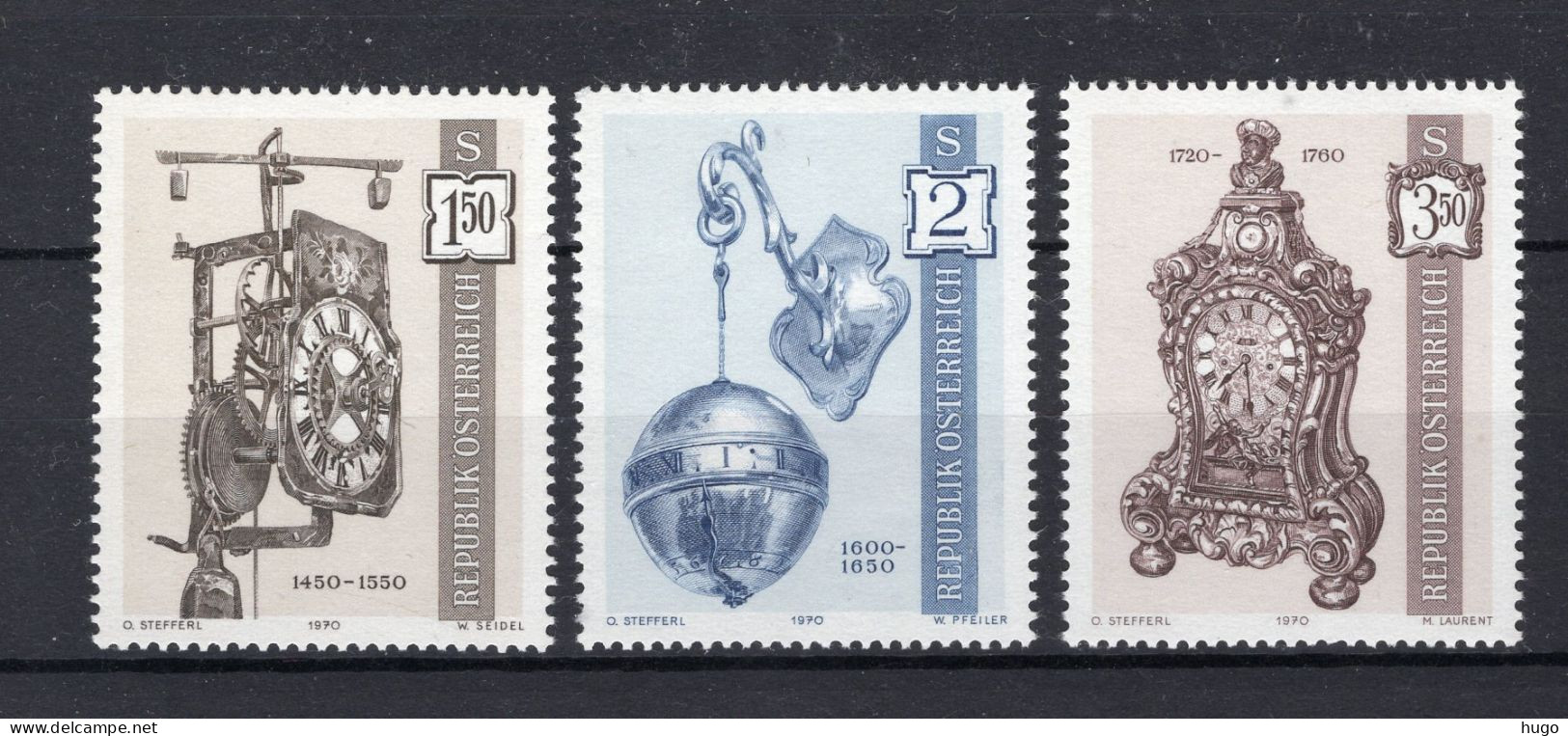 OOSTENRIJK Yt. 1157/1159 MNH 1970 - Neufs