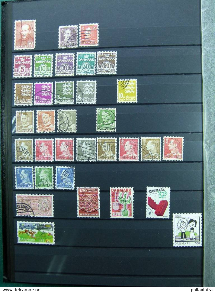 Collection mondiale, sur classificateur, avec timbres neufs et oblitérés.