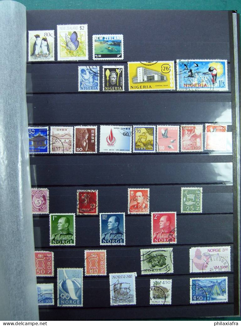 Collection mondiale, sur classificateur, avec timbres neufs et oblitérés.