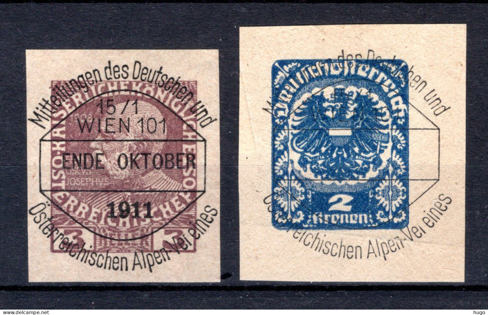 OOSTENRIJK Deutsch - Österreichischer Alpenverein DÖAV  1911 - Newspaper Bands