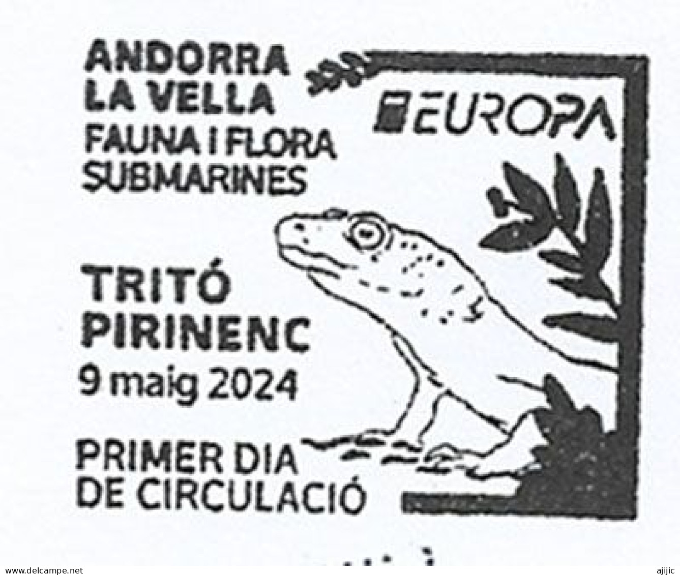 Día Del Niños.Belle Lettre 2024. 5 Timbres Differents "La Journée Des Enfants" à Andorra,avec Timbres à Date Arrivée - Mexico