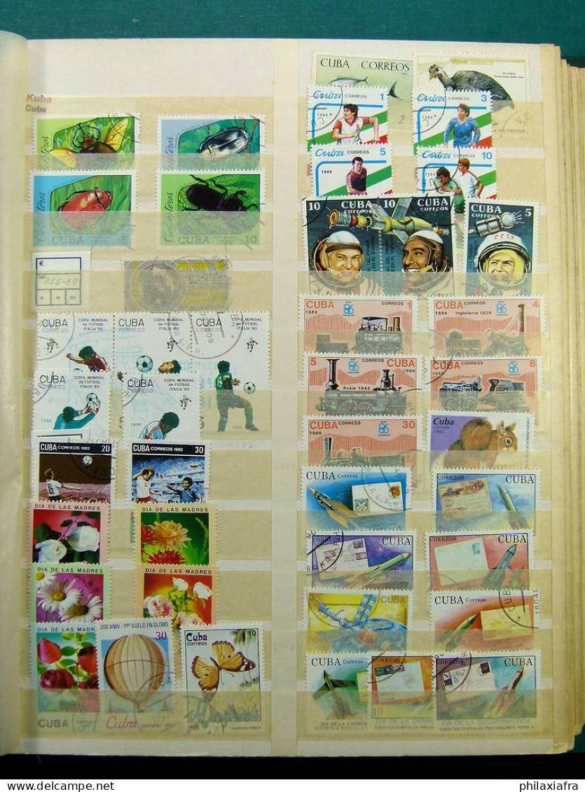 Collection Amérique, sur grand classificateur, avec timbres oblitérés.