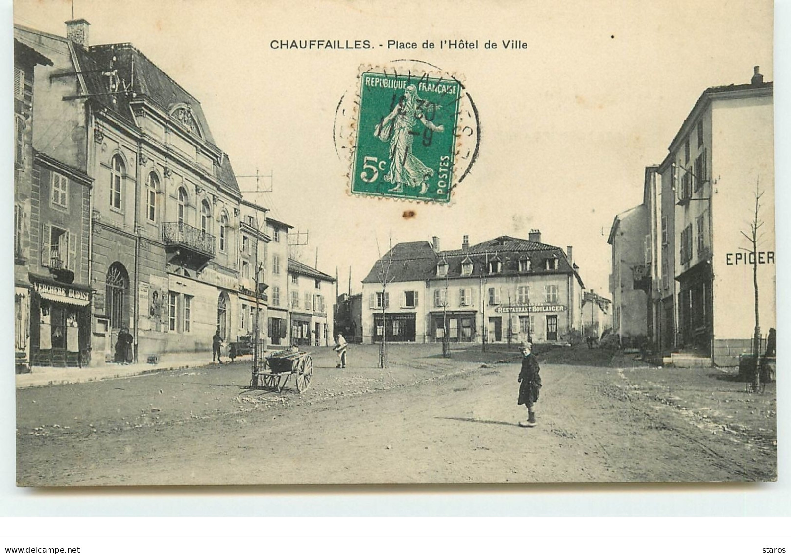 CHAUFFAILLES - Place De L'Hôtel De Ville - Other & Unclassified