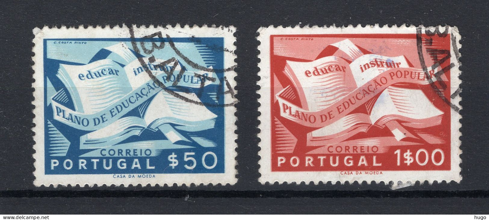 PORTUGAL Yt. 807/808° Gestempeld 1954 - Oblitérés