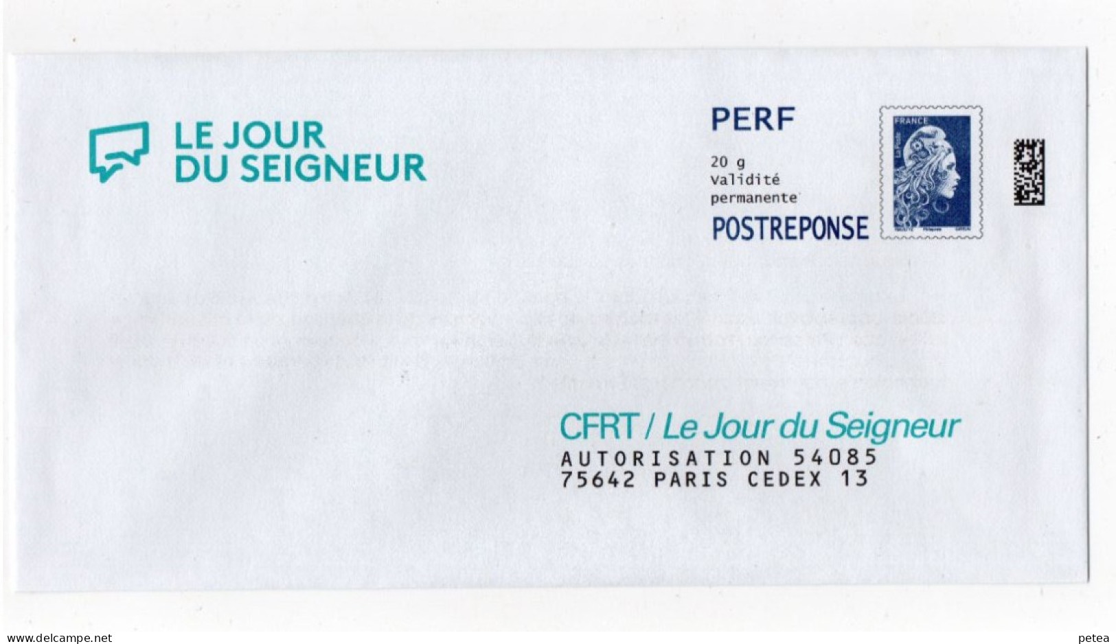 P A P  CFRT/Le Jour Du Seigneur  440201 - Prêts-à-poster: Réponse /Marianne L'Engagée