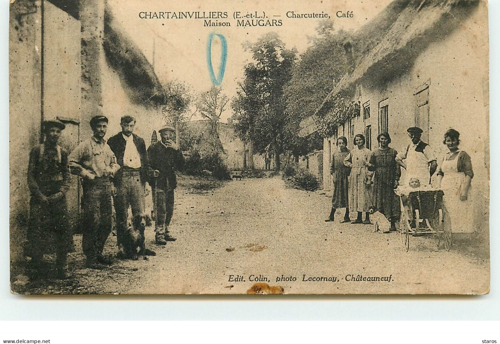 CHARTAINVILLIERS - Charcuterie, Café Maison Maugars - Autres & Non Classés