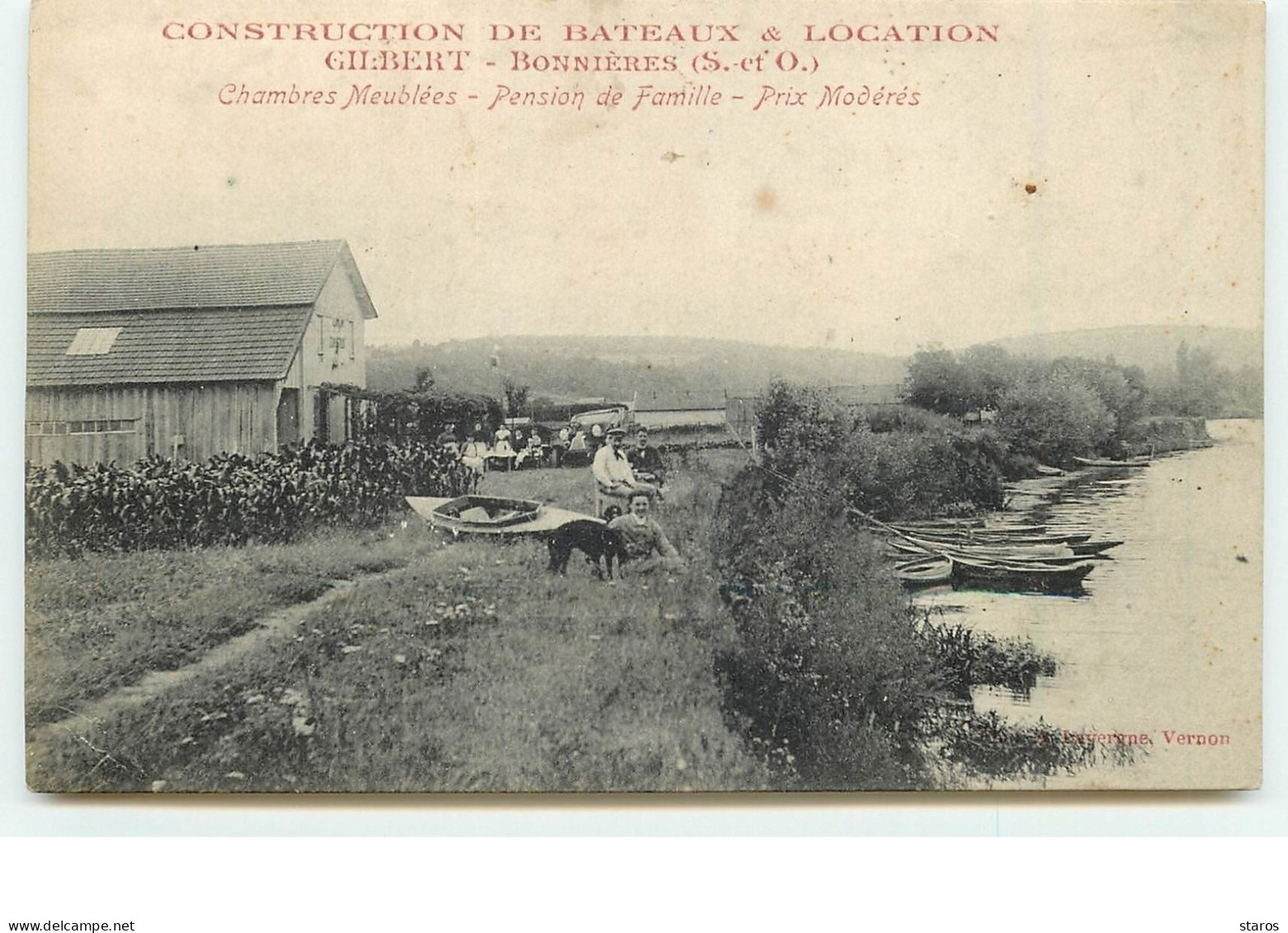 BONNIERES - Construction De Bateaux & Location Gilbert - Chambres Meublées - Pension De Famille - Prix Modérés - Bonnieres Sur Seine