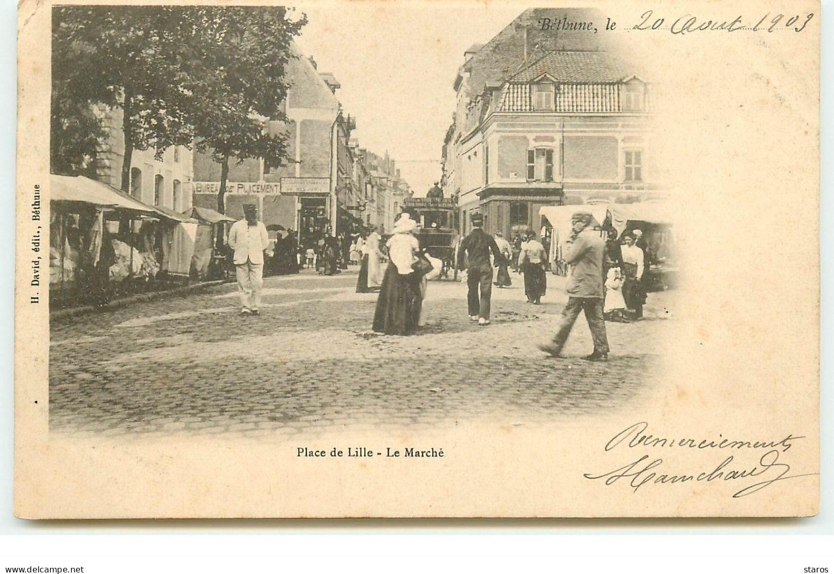 BETHUNE - Place De Lille - Le Marché - Bethune